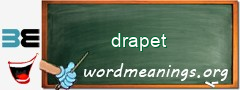 WordMeaning blackboard for drapet
